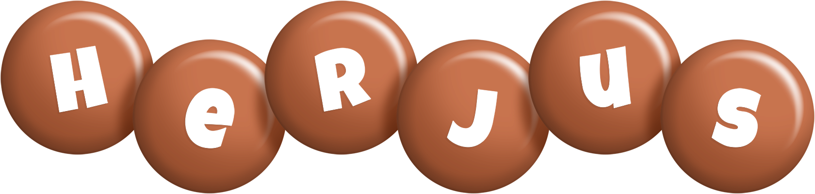 Herjus candy-brown logo