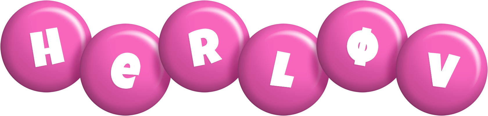 Herløv candy-pink logo