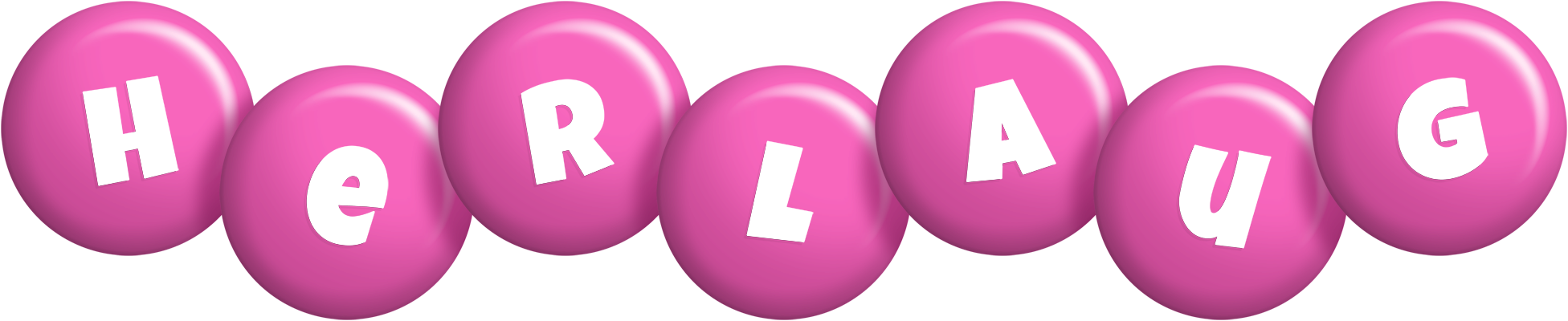 Herlaug candy-pink logo