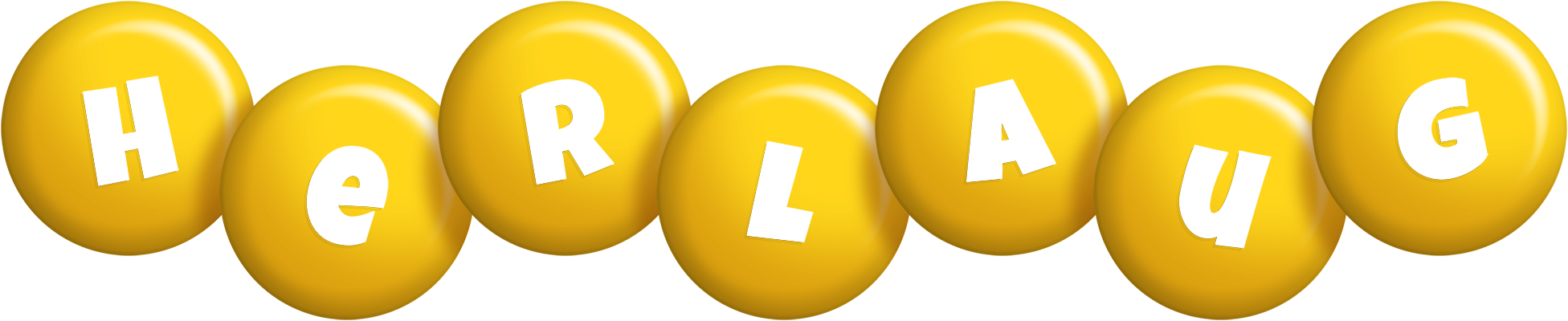 Herlaug candy-yellow logo