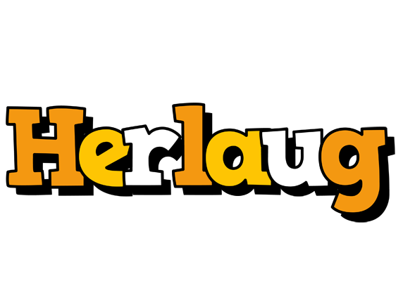 Herlaug cartoon logo