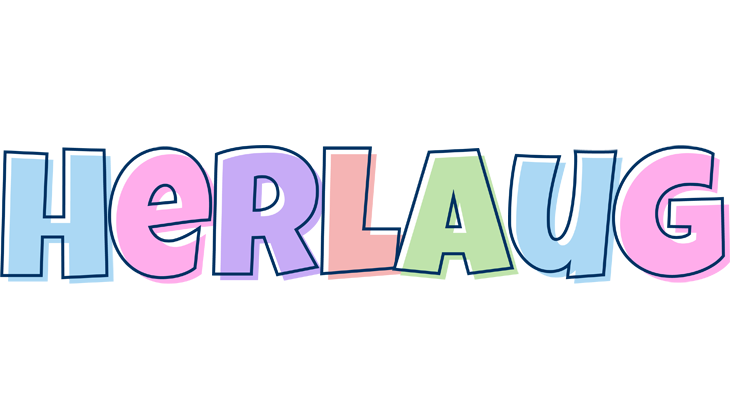 Herlaug pastel logo