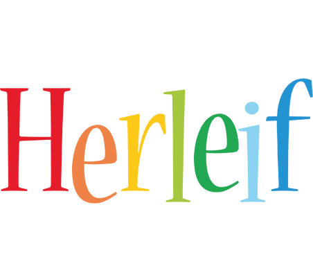 Herleif birthday logo
