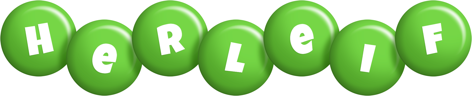 Herleif candy-green logo