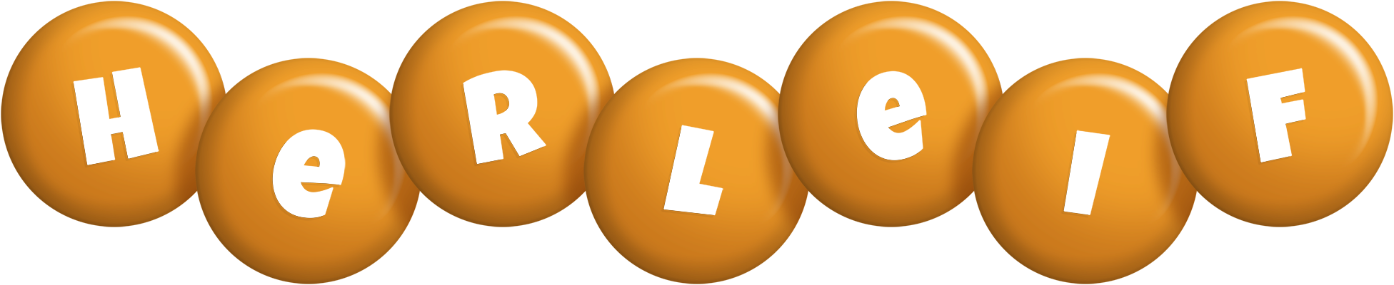 Herleif candy-orange logo