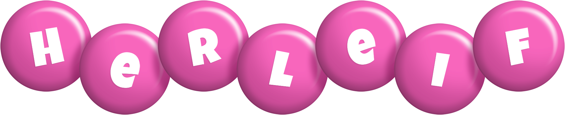 Herleif candy-pink logo