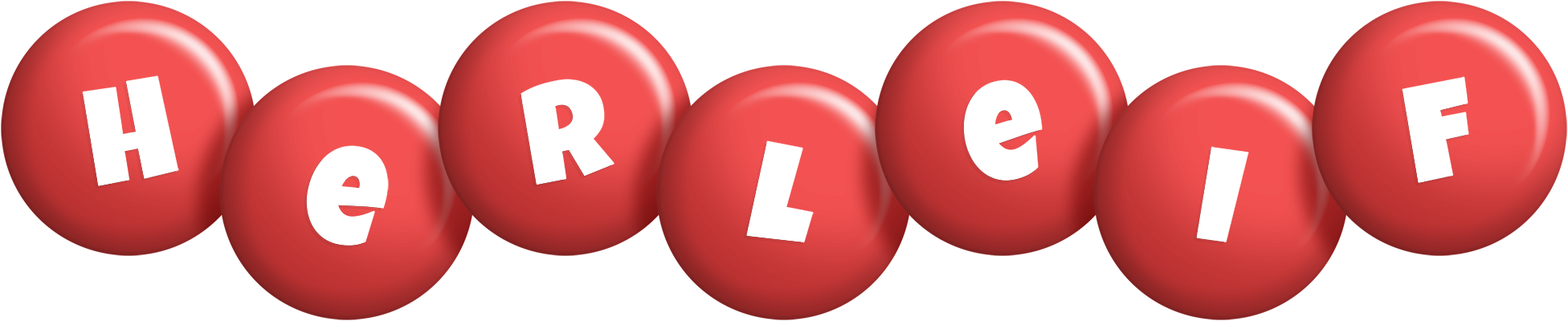 Herleif candy-red logo