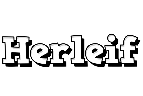 Herleif snowing logo