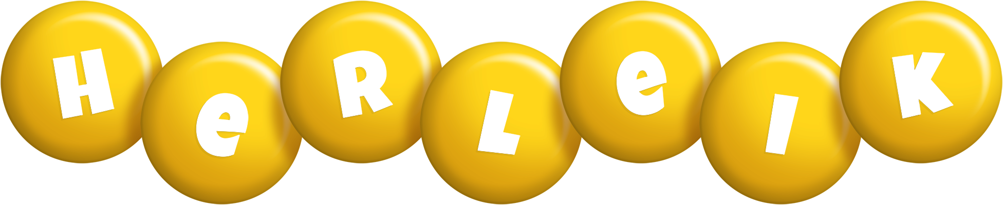 Herleik candy-yellow logo