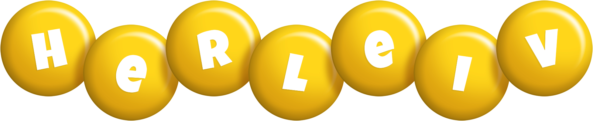 Herleiv candy-yellow logo