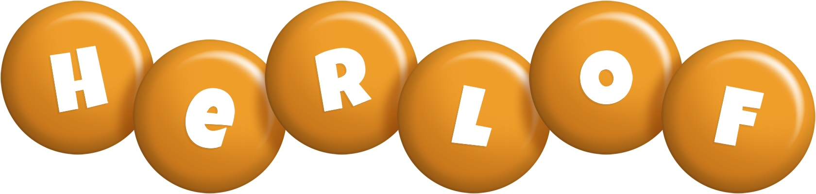Herlof candy-orange logo