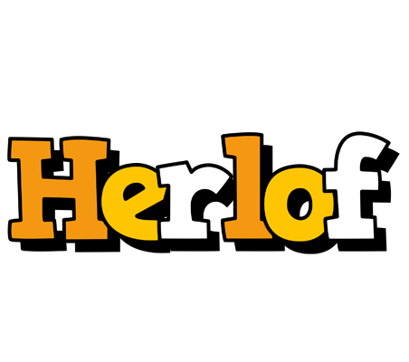 Herlof cartoon logo