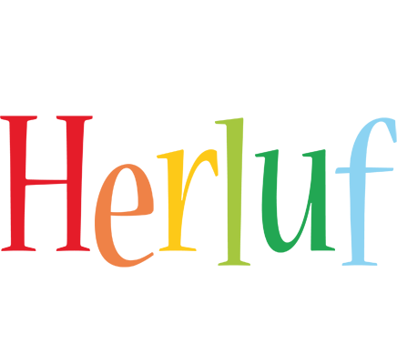 Herluf birthday logo