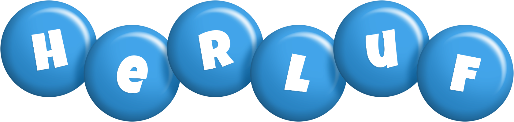 Herluf candy-blue logo