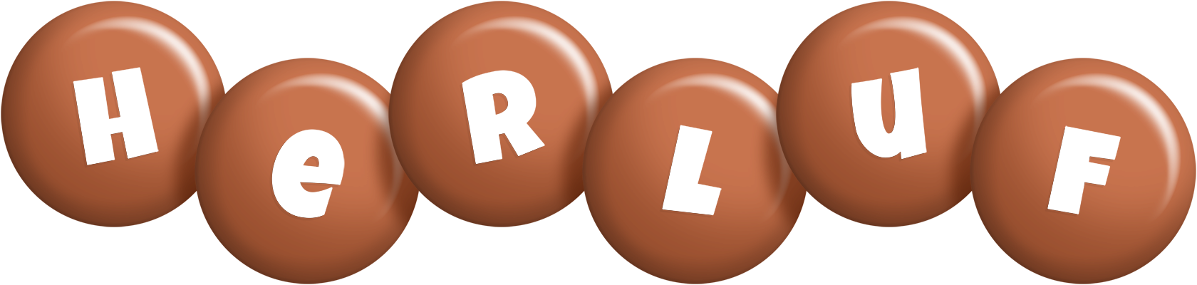 Herluf candy-brown logo
