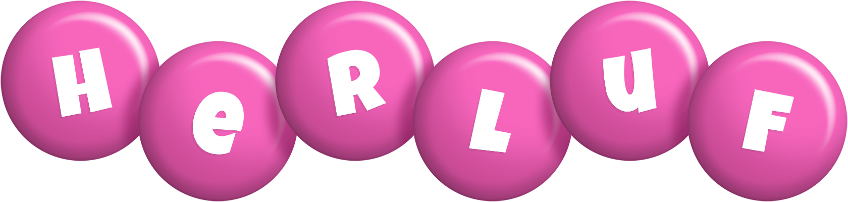 Herluf candy-pink logo
