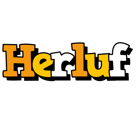 Herluf cartoon logo