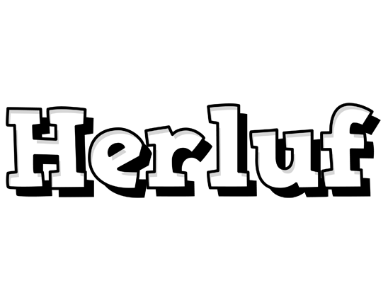 Herluf snowing logo
