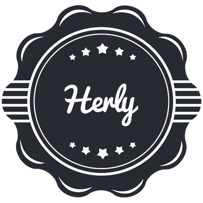Herly badge logo