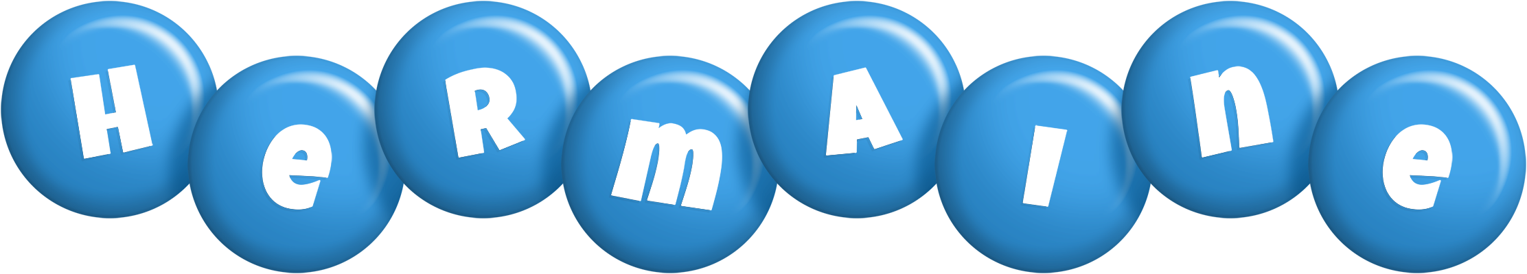 Hermaine candy-blue logo