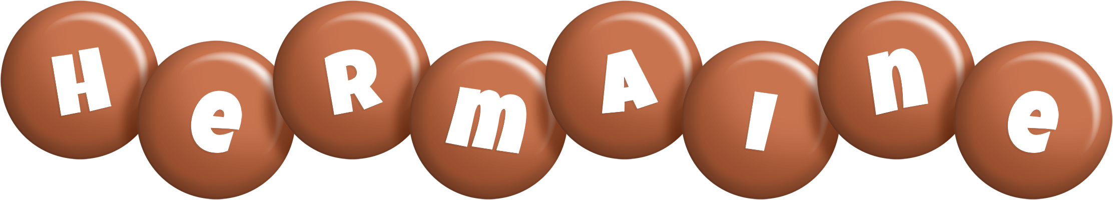 Hermaine candy-brown logo