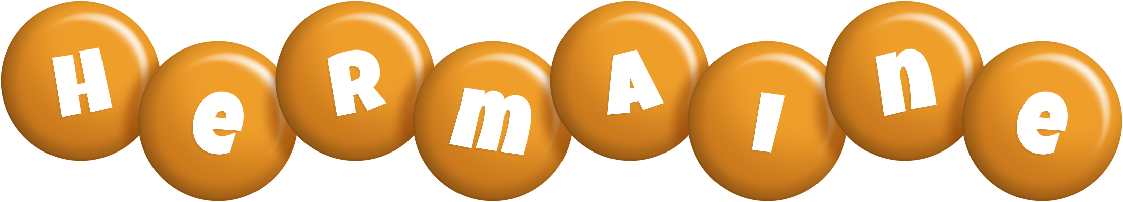 Hermaine candy-orange logo