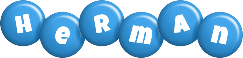 Herman candy-blue logo