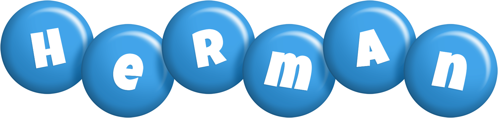 Herman candy-blue logo