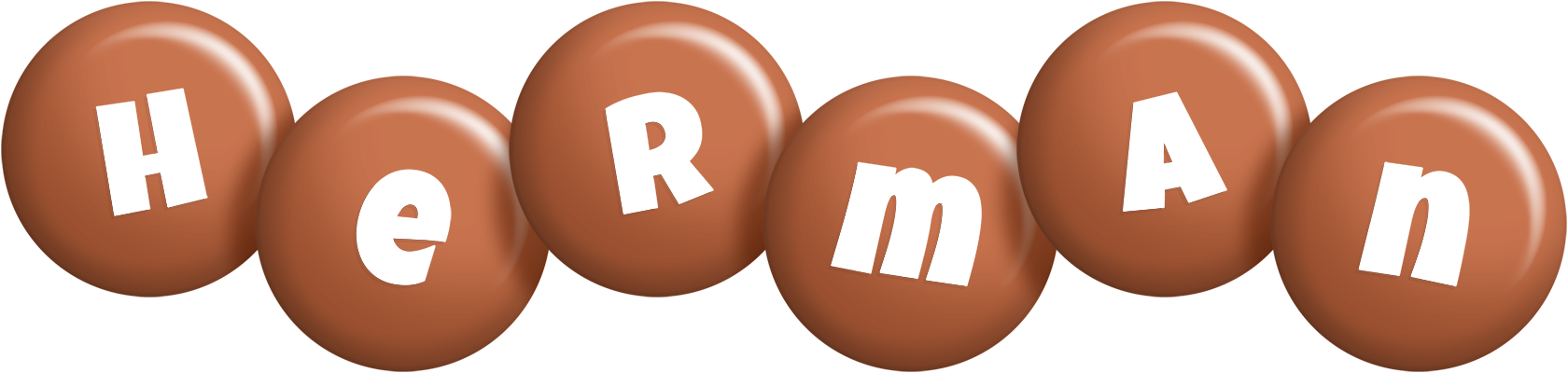 Herman candy-brown logo