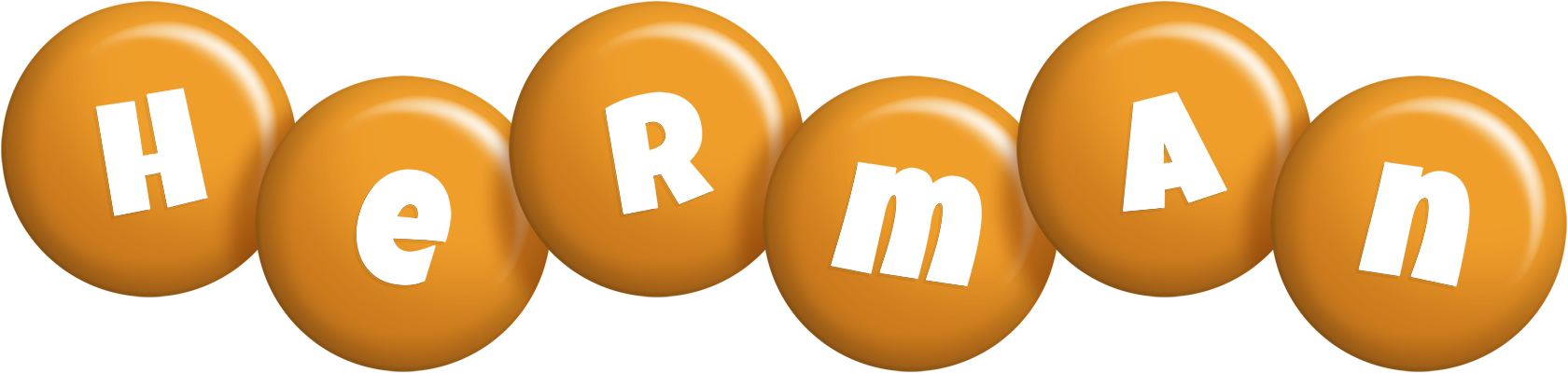 Herman candy-orange logo