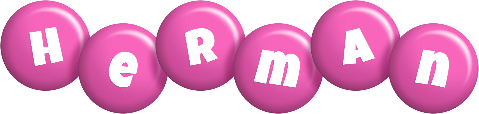 Herman candy-pink logo