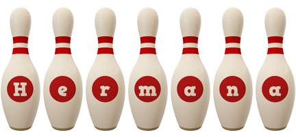 Hermana bowling-pin logo