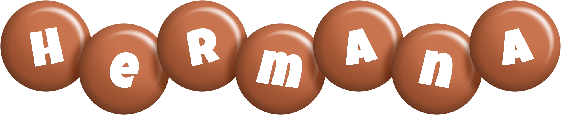 Hermana candy-brown logo