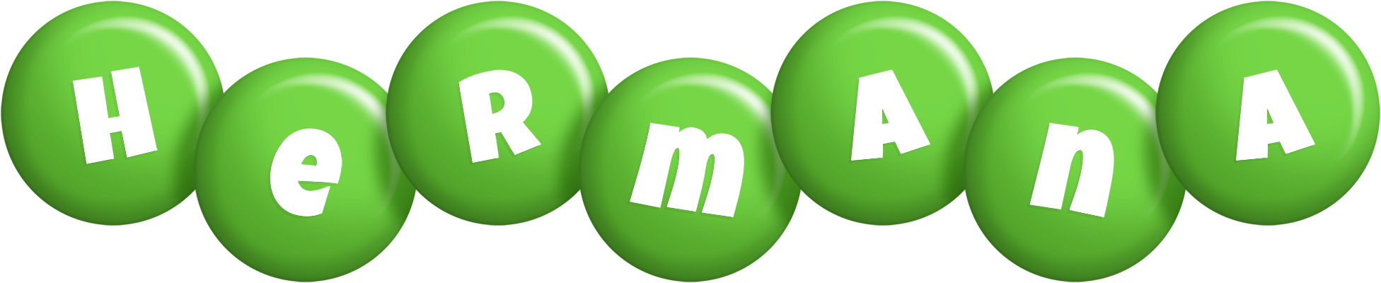 Hermana candy-green logo