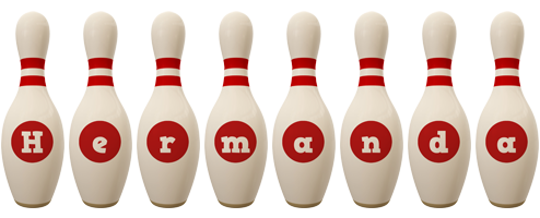 Hermanda bowling-pin logo