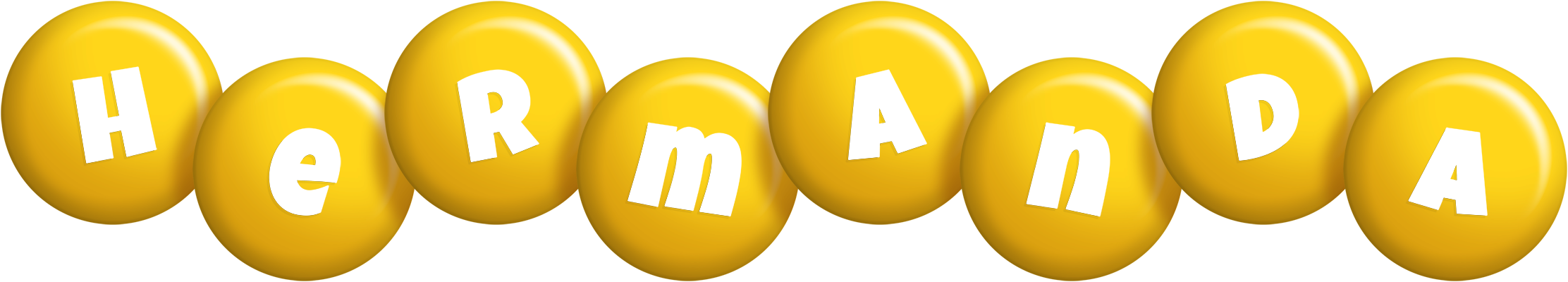Hermanda candy-yellow logo