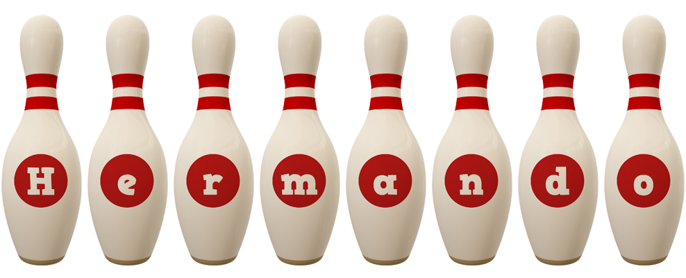 Hermando bowling-pin logo