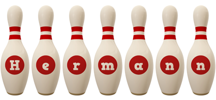 Hermann bowling-pin logo