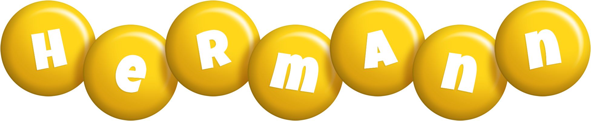 Hermann candy-yellow logo