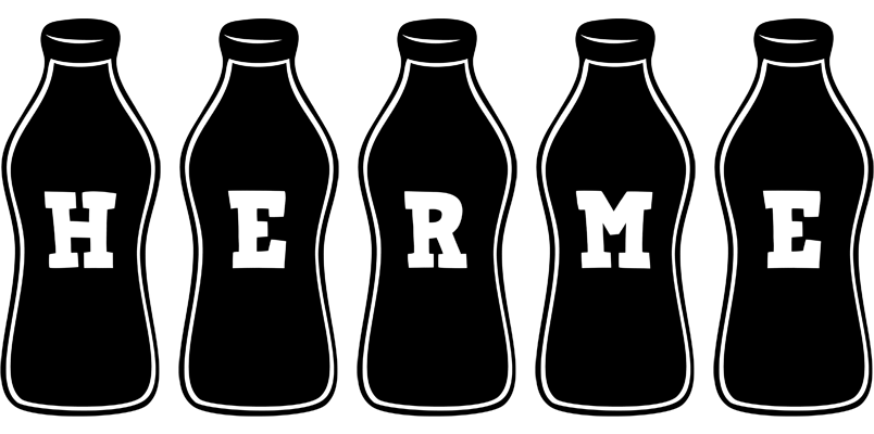 Herme bottle logo