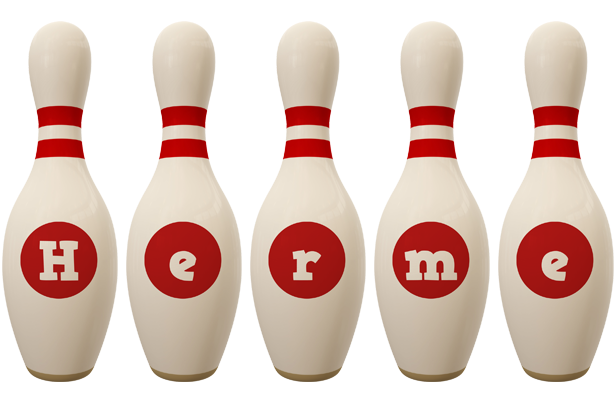 Herme bowling-pin logo