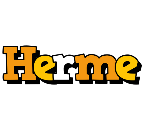 Herme cartoon logo