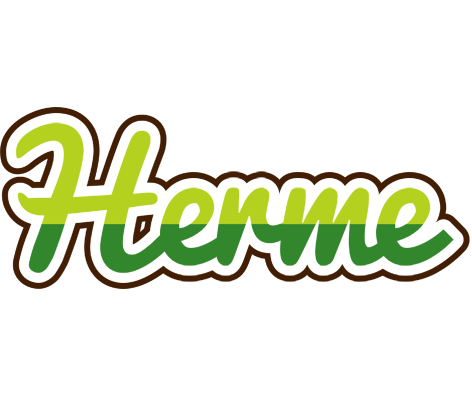Herme golfing logo