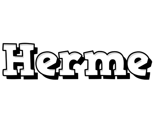 Herme snowing logo