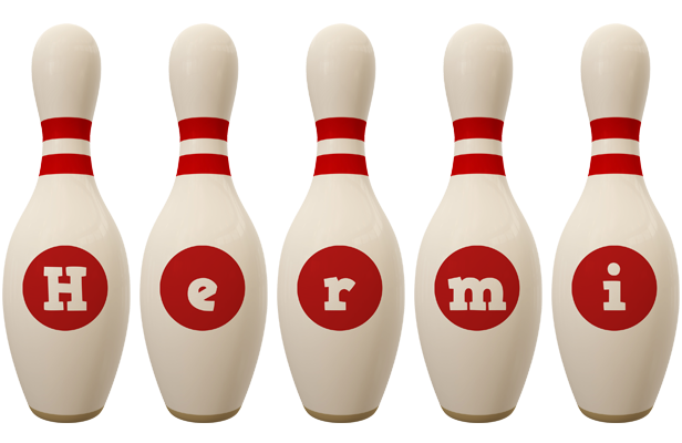 Hermi bowling-pin logo