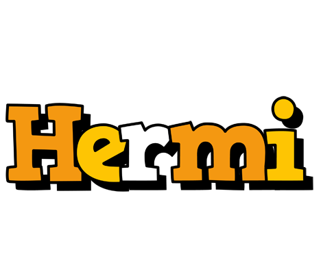 Hermi cartoon logo