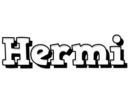 Hermi snowing logo