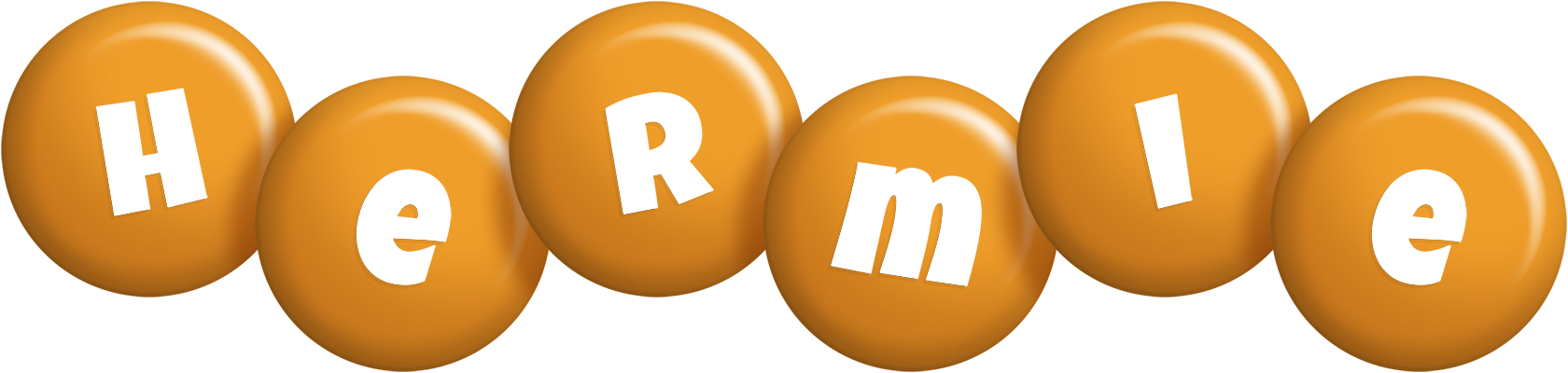Hermie candy-orange logo