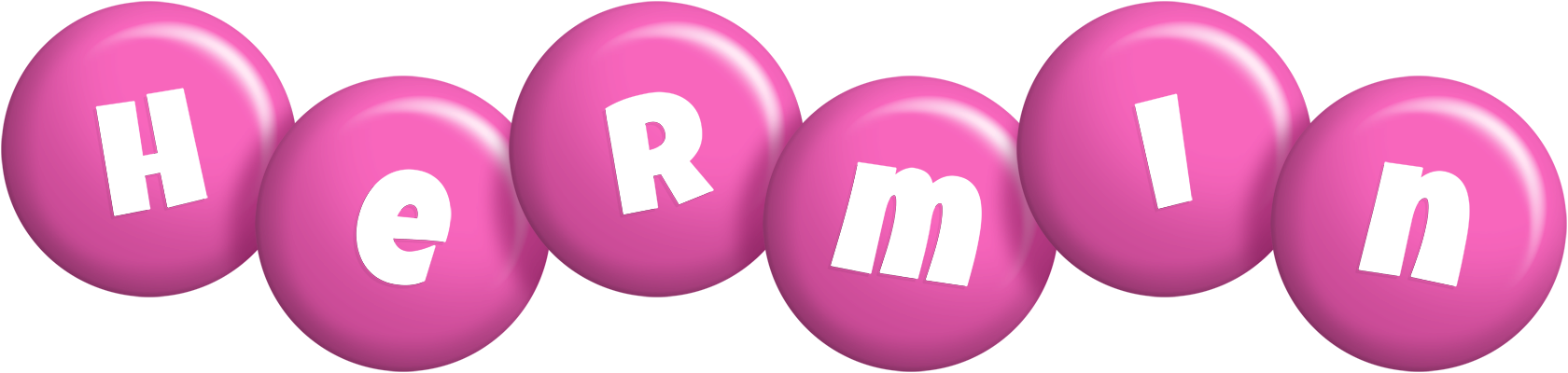 Hermin candy-pink logo