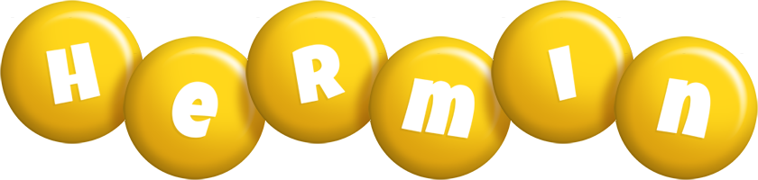 Hermin candy-yellow logo